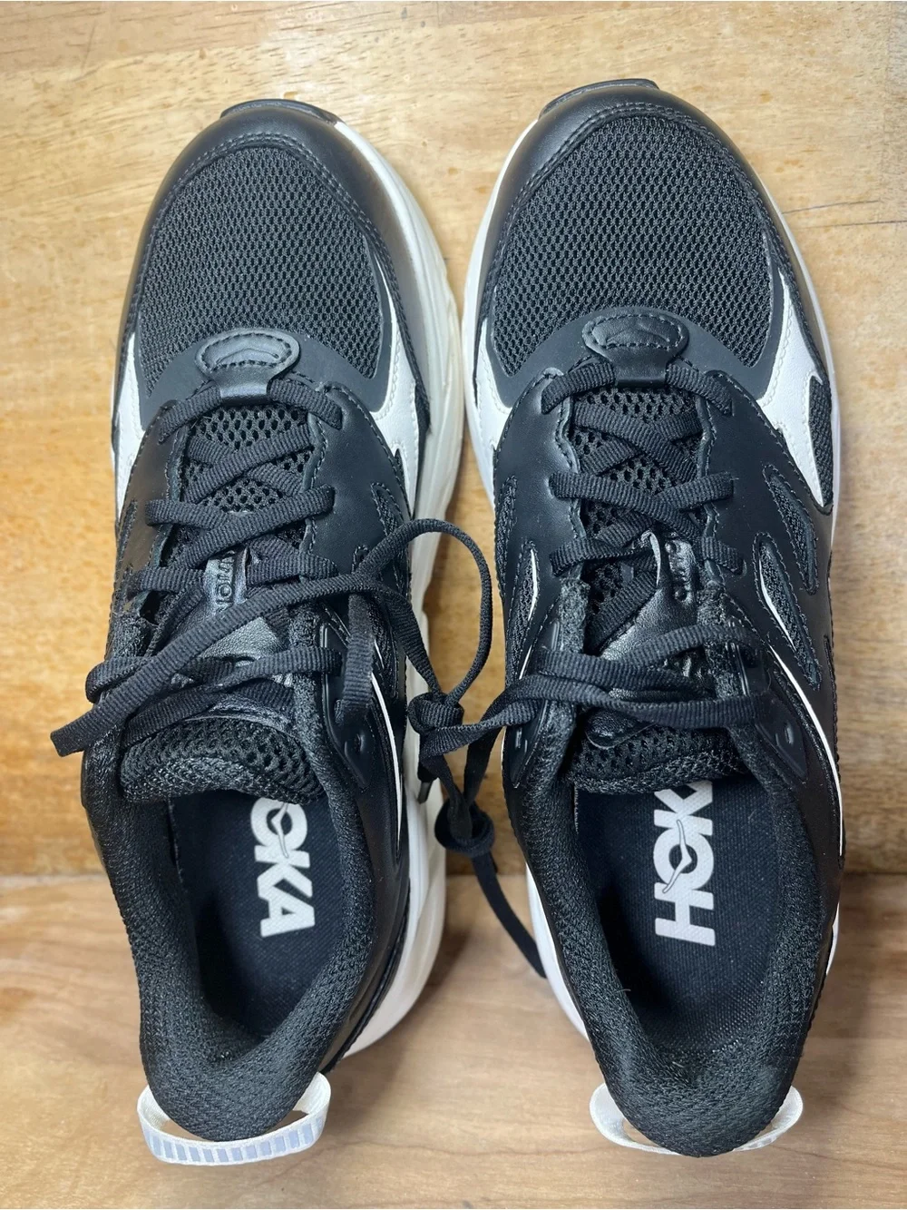 Hoka One One Clifton L CUSHIONED Womens Size 9.5 Walking Shoes Sneakers Black - Picture 7 of 12